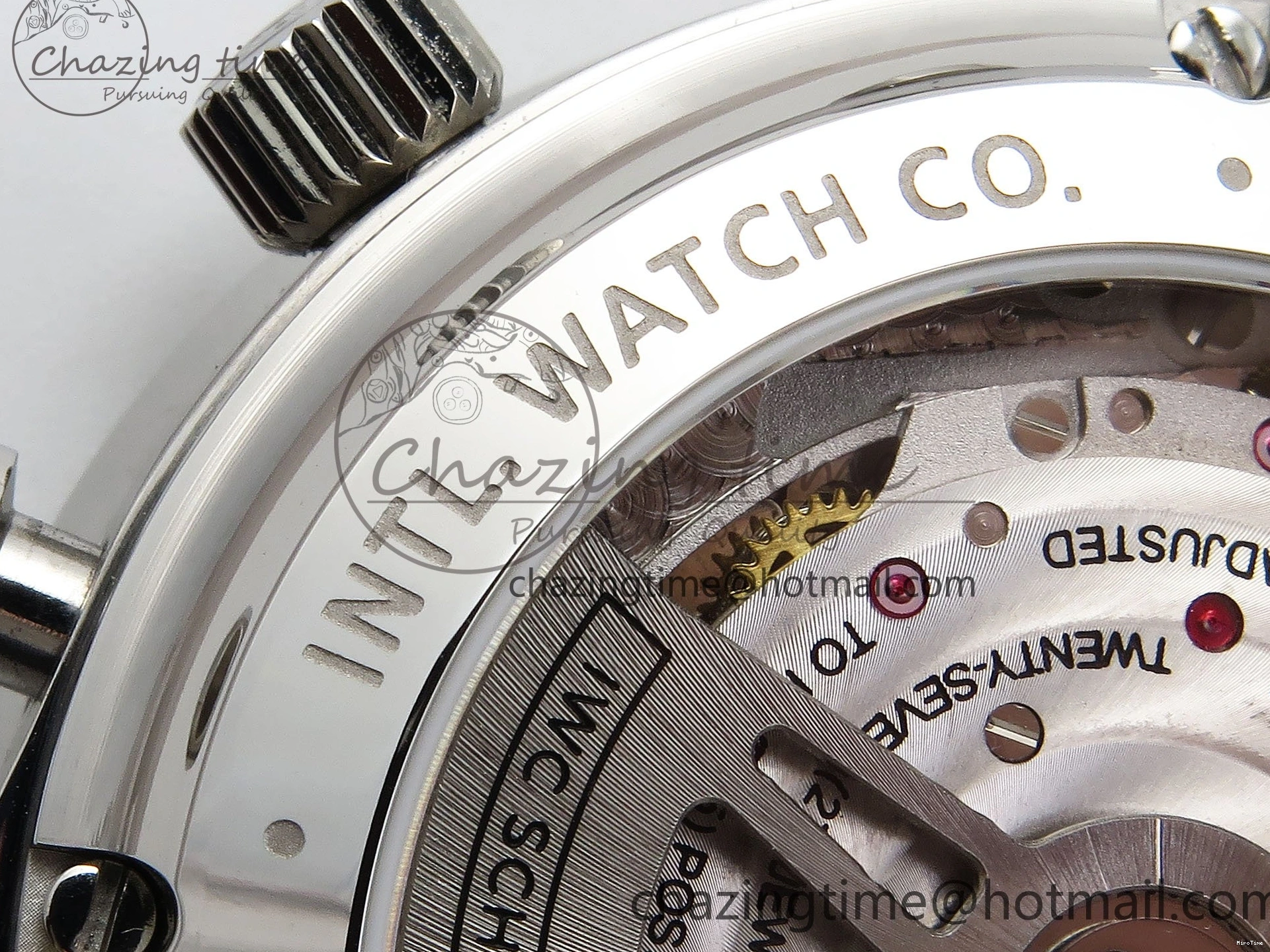 MIROTIME 0511 Casual Portuguese Chrono IW3716 Z+F 1:1 Best Edition White Dial on Blue Rubber Strap A 7016